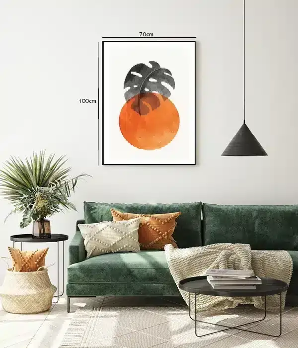 Monstera Sunset Bloom Plakat