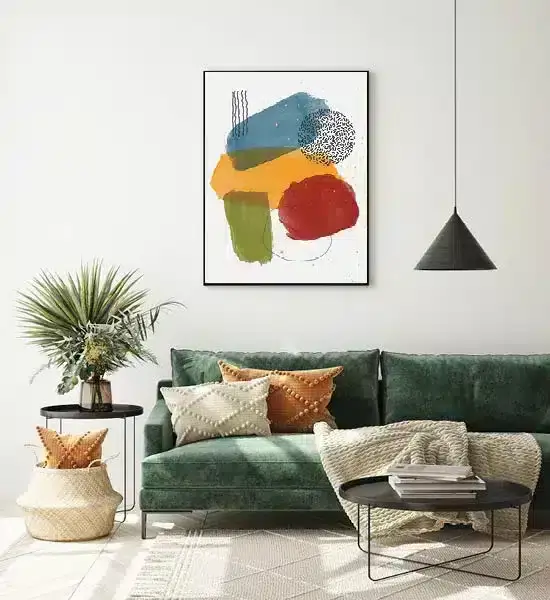 Colorful Organic Layers Plakat