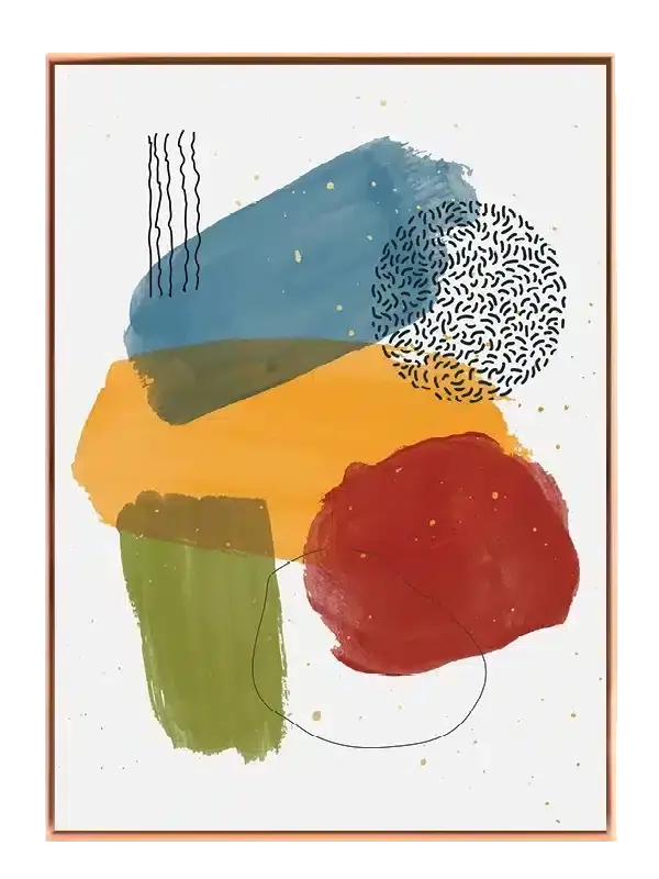 Colorful Organic Layers Plakat