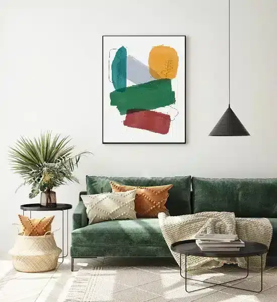 Layered Botanical Hues Plakat