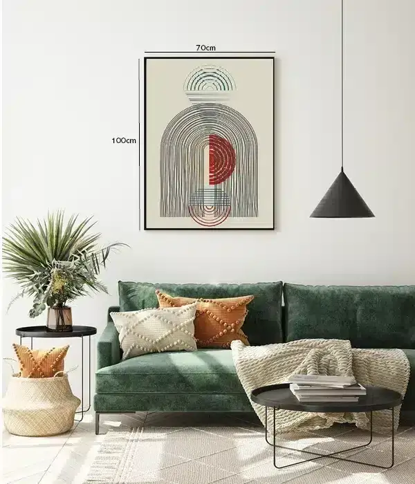 Layered Orb Contours Plakat