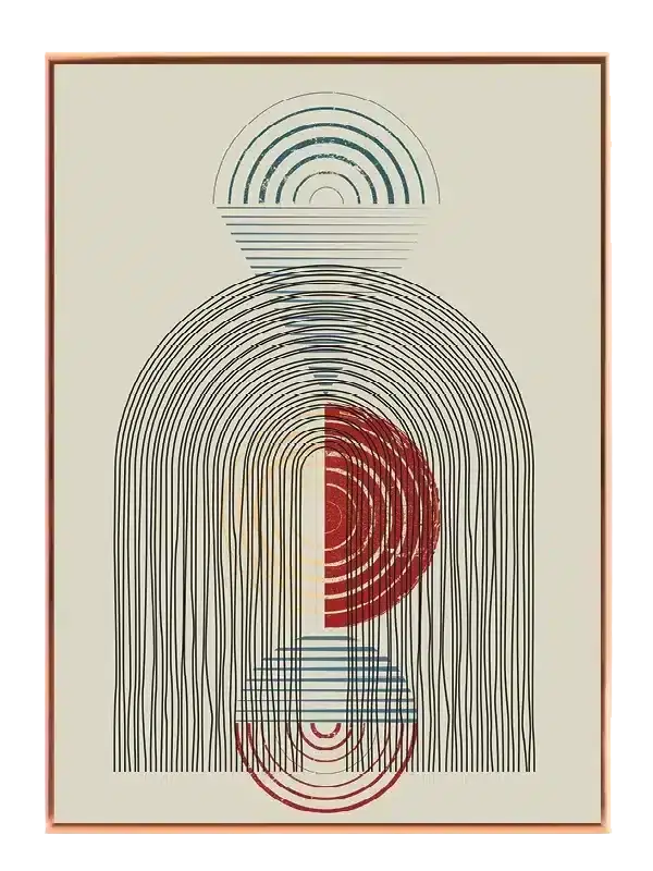 Layered Orb Contours Plakat