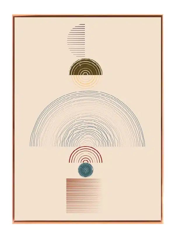 Concentric Layered Arcs Plakat