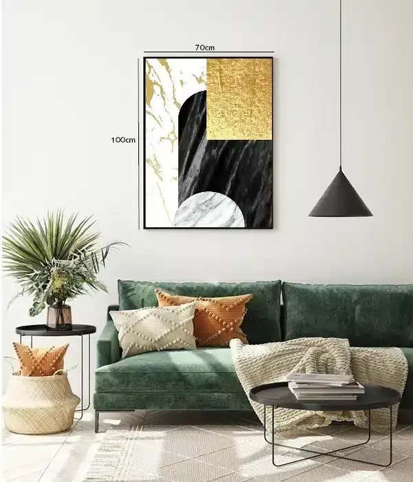 Marble Layers Contrast Plakat