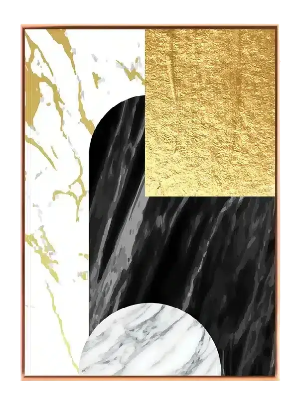 Marble Layers Contrast Plakat