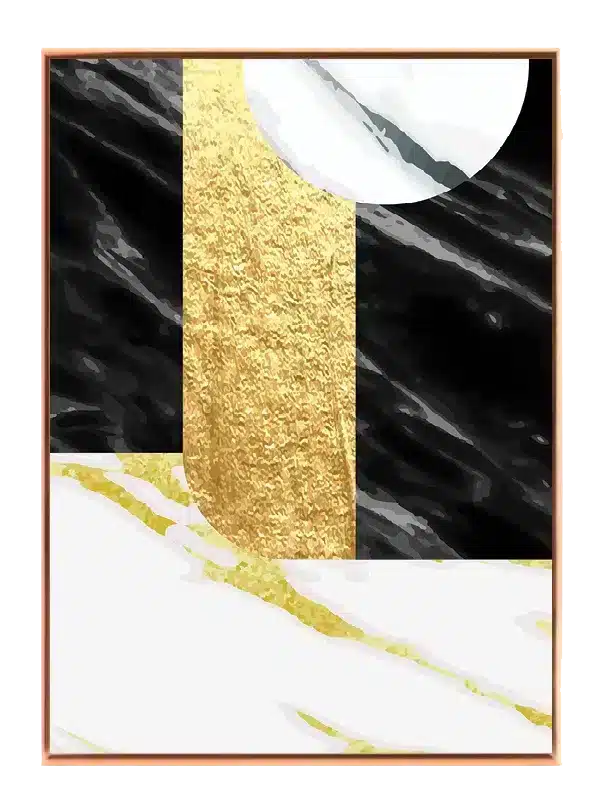 Golden Veil Contours Plakat