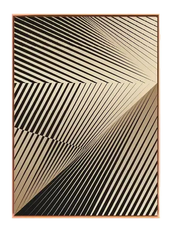 Intersecting Stripe Angles Plakat