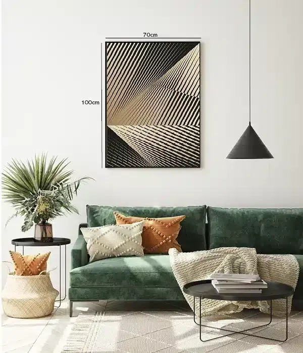 Angular Line Contours Plakat
