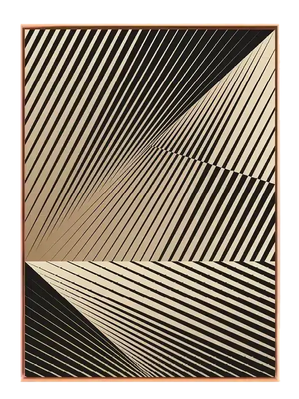 Angular Line Contours Plakat