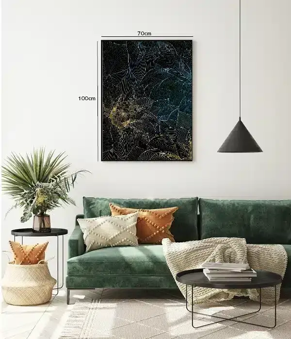 Gilded Floral Contours Plakat