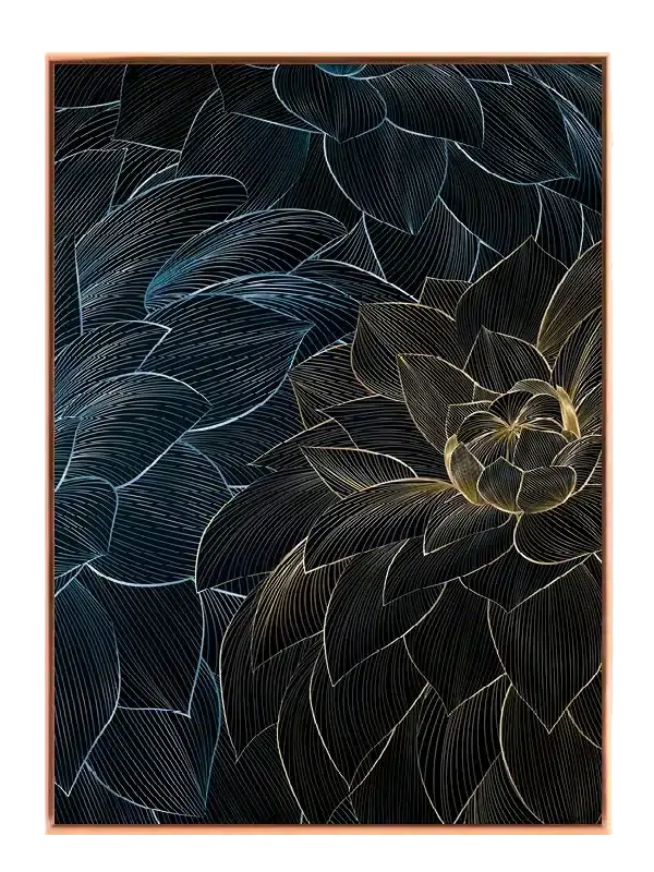 Luminous Bloom Layers Plakat