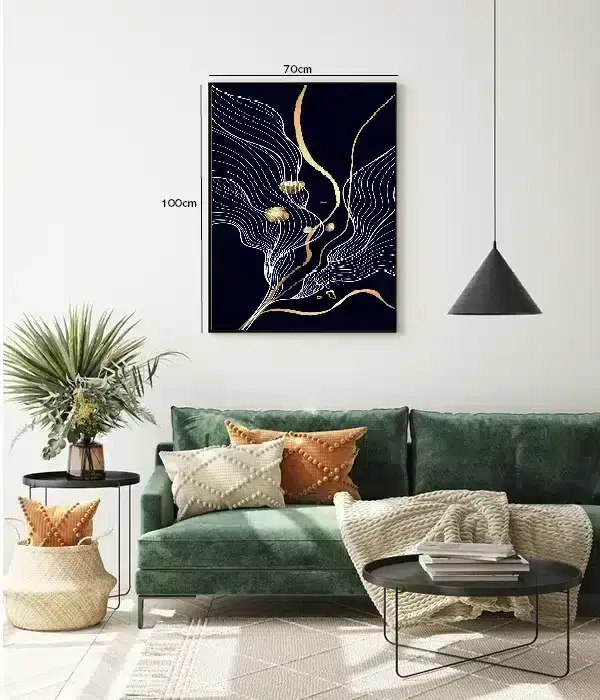 Golden Vein Contours Plakat