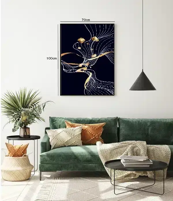 Golden Veins Flow Plakat