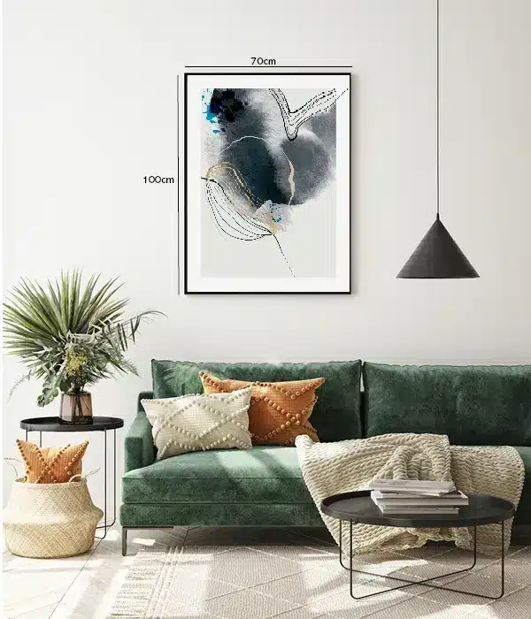 Veiled Indigo Layers Plakat