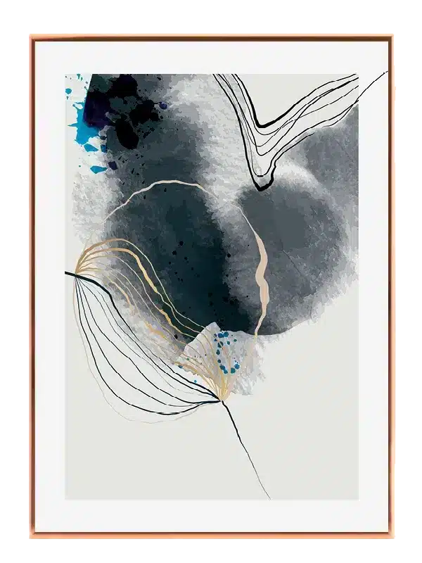 Veiled Indigo Layers Plakat
