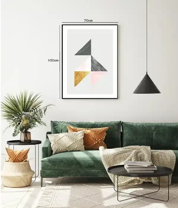 Marbled Triangles Harmony Plakat