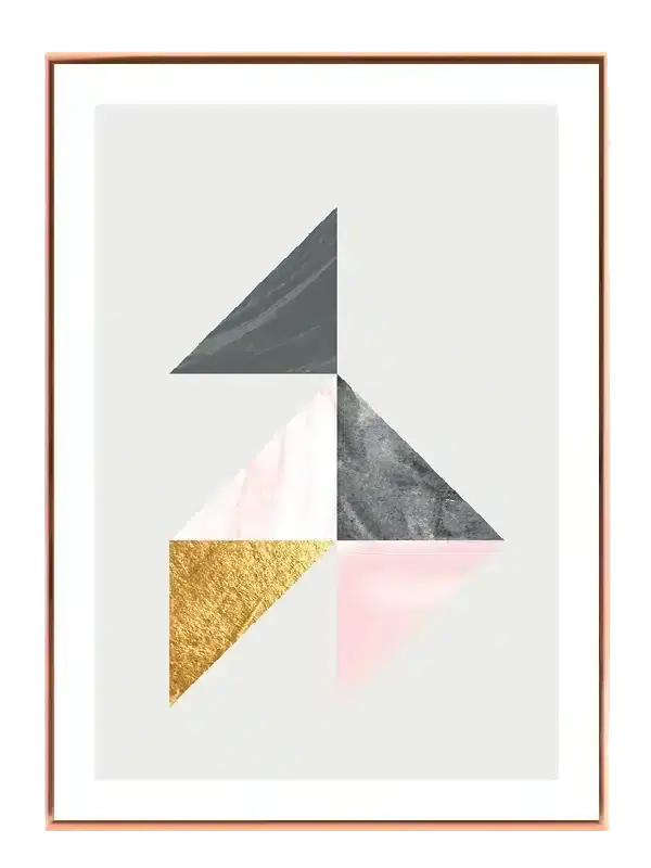 Marbled Triangles Harmony Plakat
