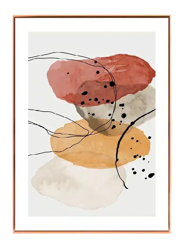 Layered Color Blobs Plakat