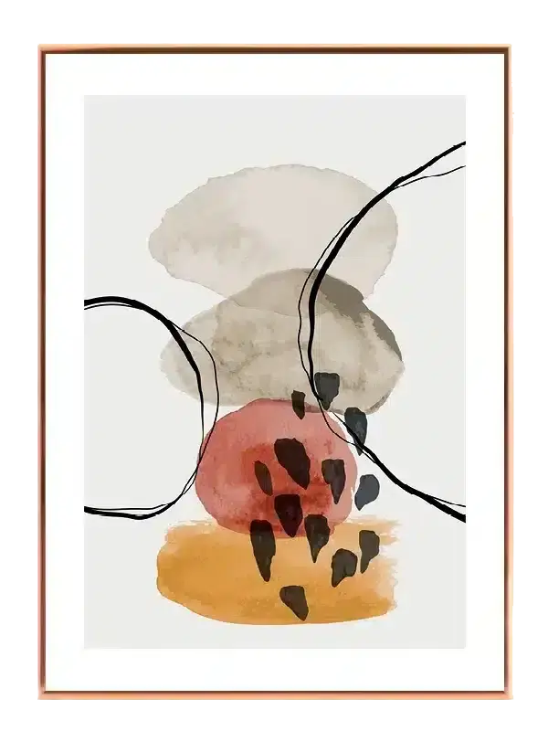 Layered Pebble Harmony Plakat