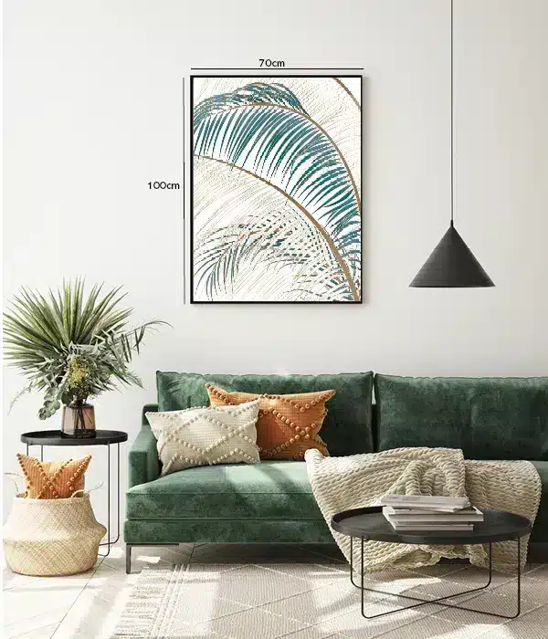 Curved Palm Fronds Plakat
