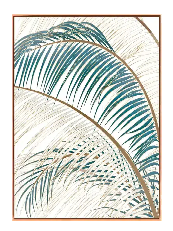 Curved Palm Fronds Plakat