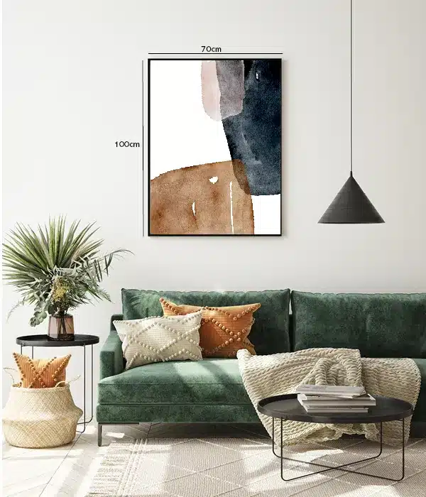 Earthtone Layered Forms Plakat