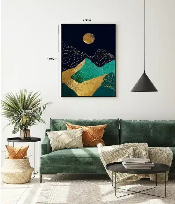 Golden Contour Horizon Plakat