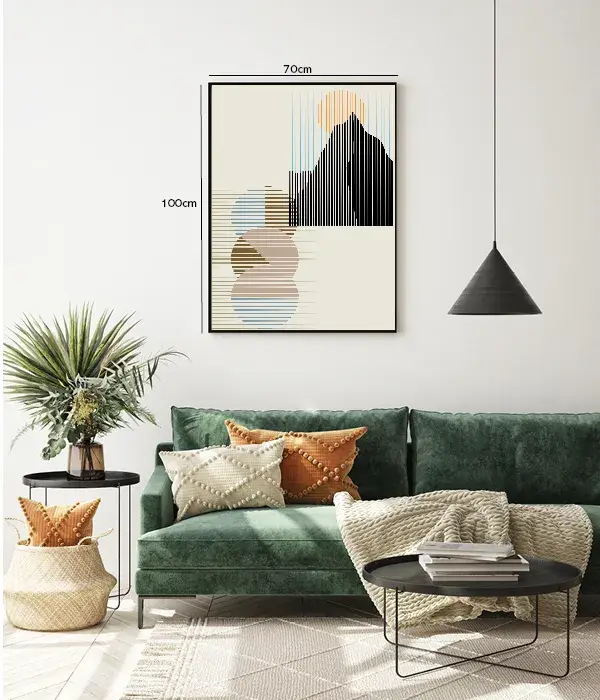 Striped Mountain Orbits Plakat