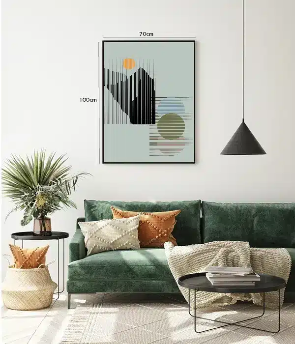 Striped Orb Layers Plakat