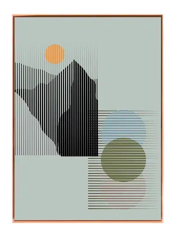 Striped Orb Layers Plakat