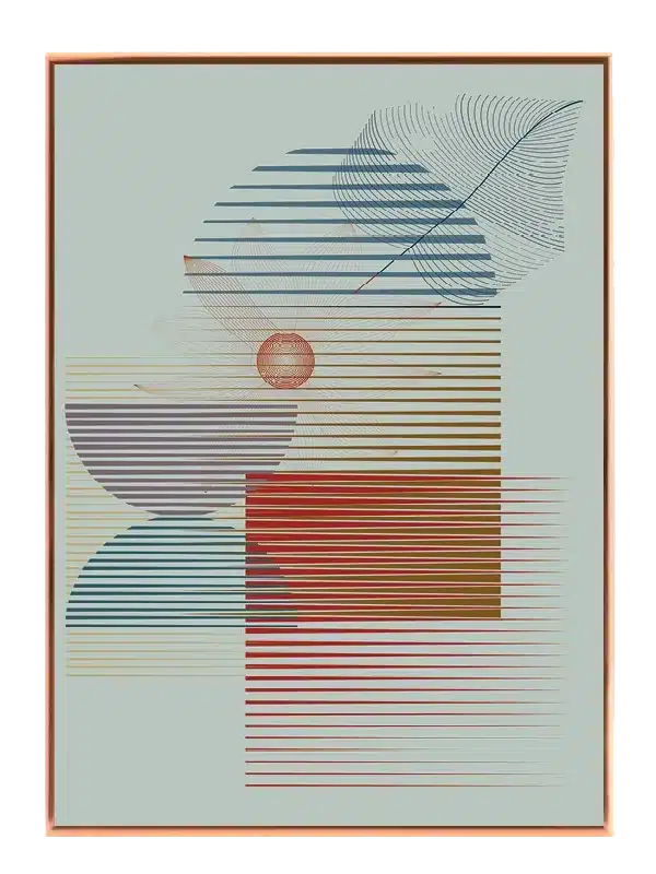 Linear Bloom Composition Plakat