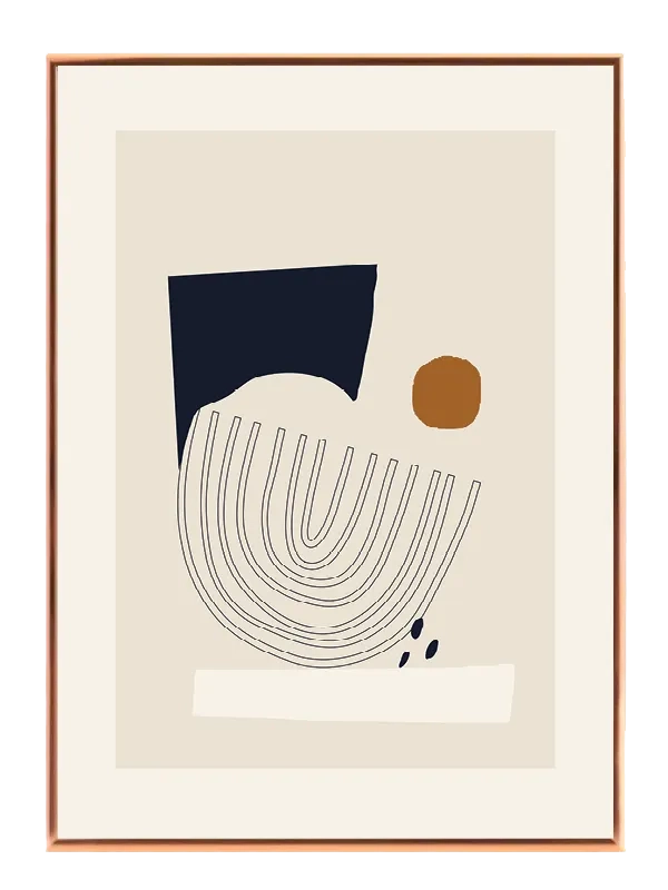Curved Line Orbit Plakat