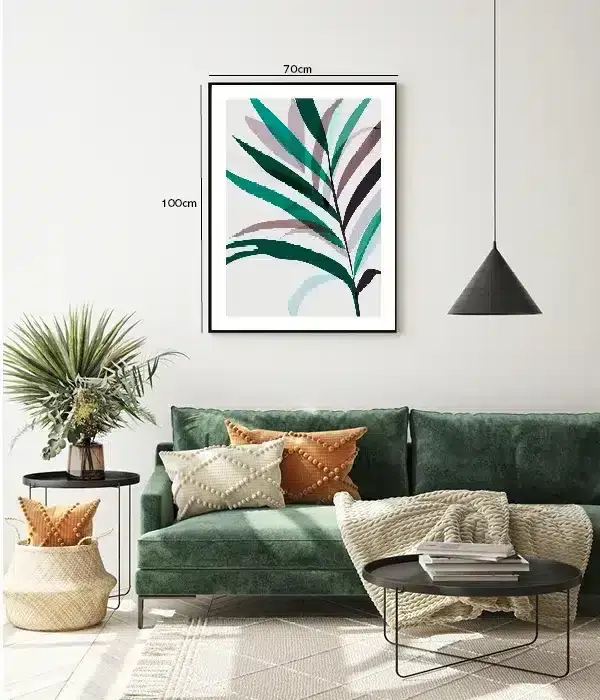 Layered Palm Silhouettes Plakat