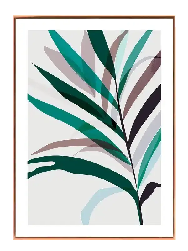 Layered Palm Silhouettes Plakat