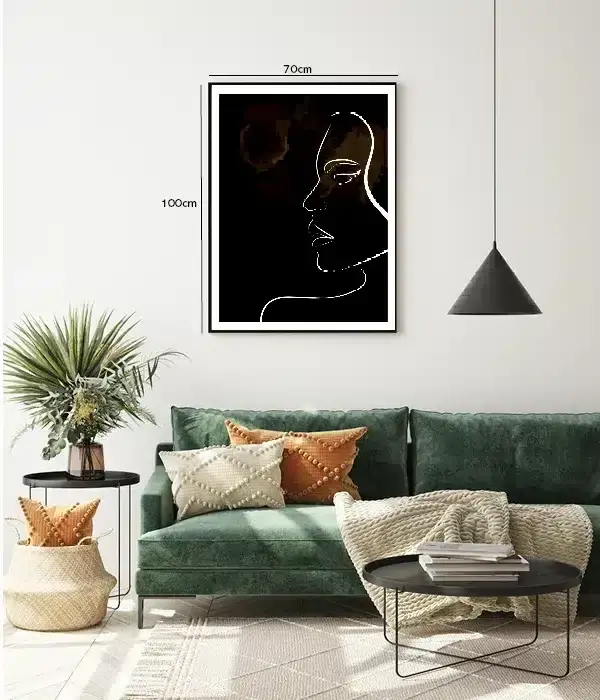 Serene Profile Contours Plakat