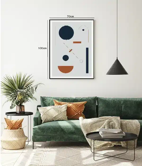 Balanced Geometric Layers Plakat