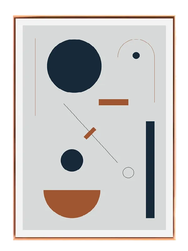 Balanced Geometric Layers Plakat