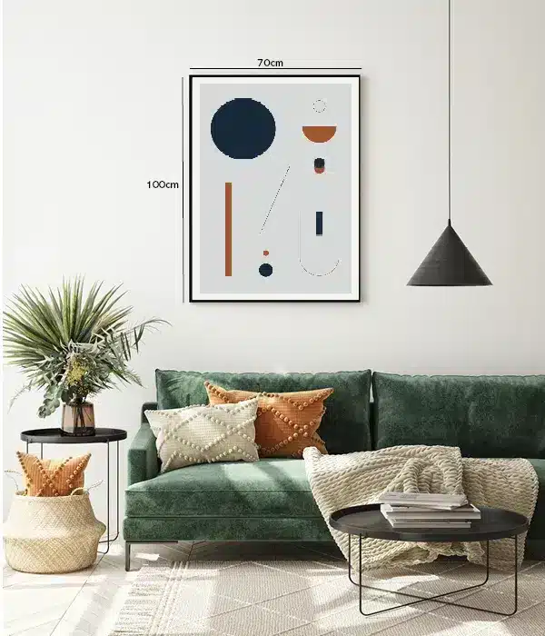 Orbiting Shapes Composition Plakat