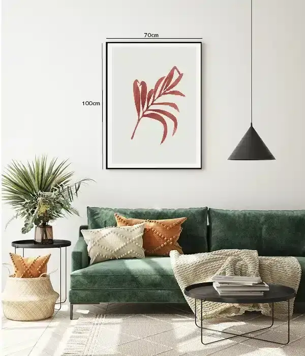 Crimson Leaf Veins Plakat