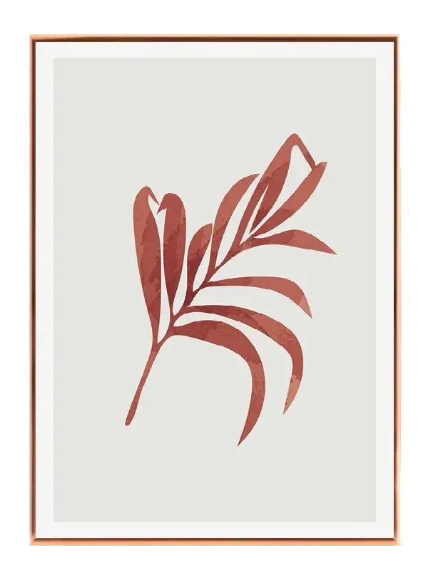 Crimson Leaf Veins Plakat