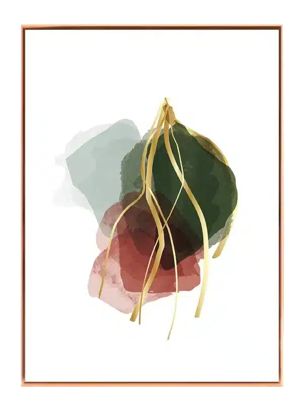 Golden Tendril Bloom Plakat