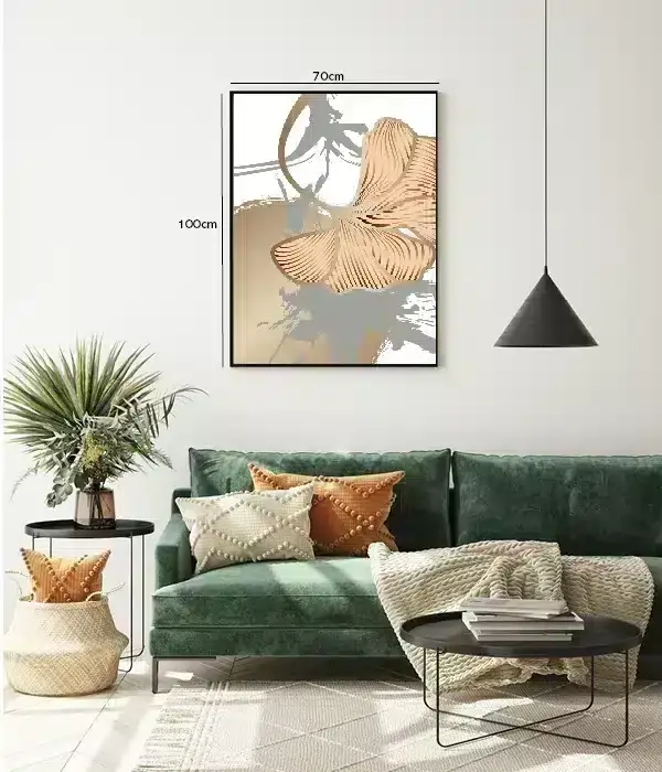 Golden Ginkgo Veins Plakat