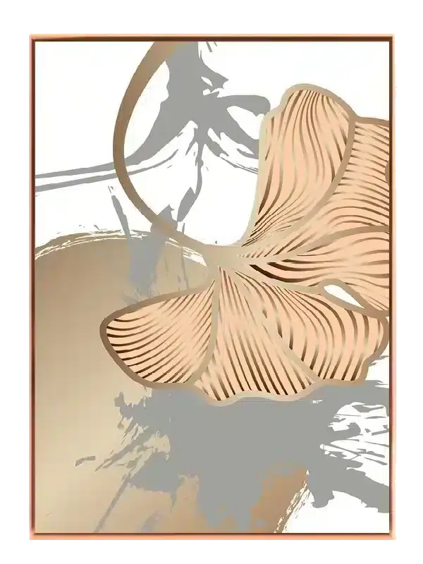 Golden Ginkgo Veins Plakat