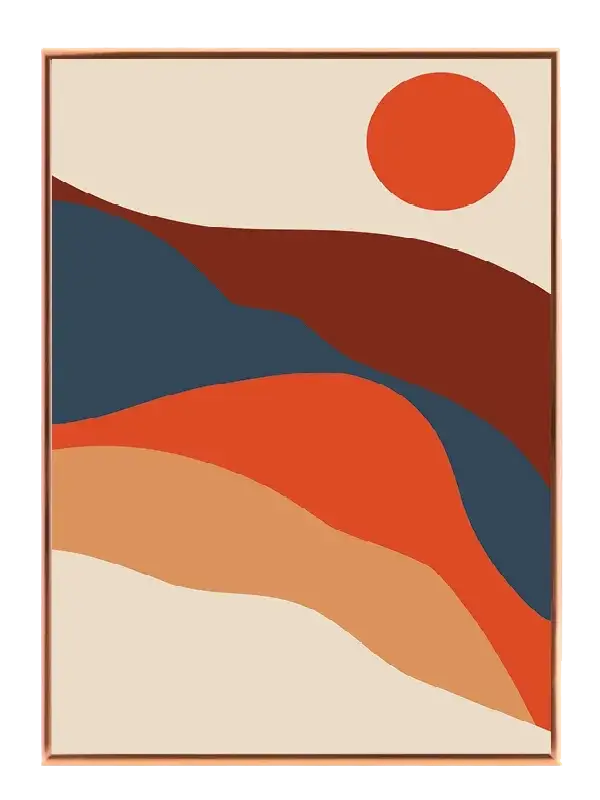 Sunset Wave Layers Plakat