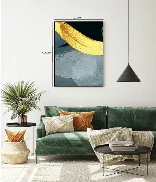 Vibrant Banana Contour Plakat