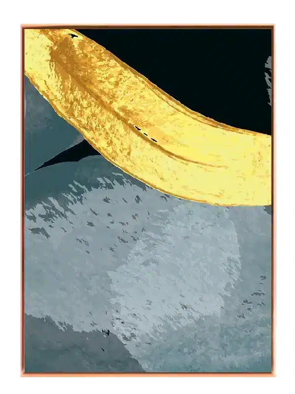 Vibrant Banana Contour Plakat
