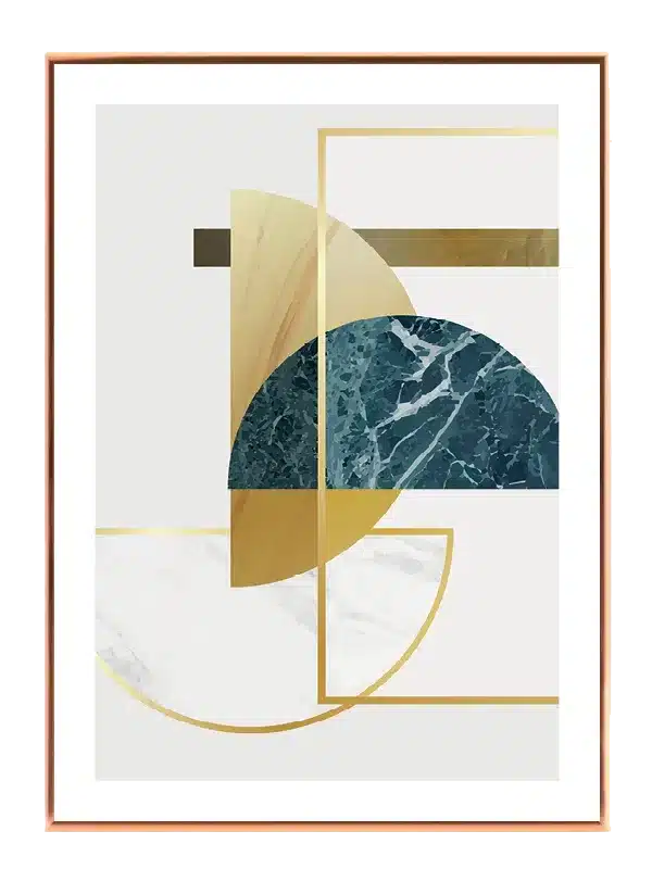 Marble Geometry Layers Plakat