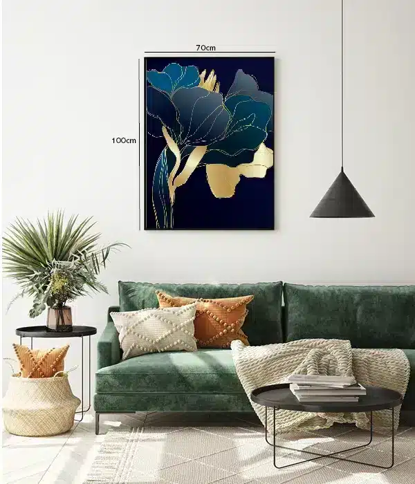 Golden Veined Bloom Plakat