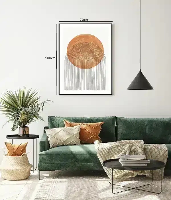 Amber Veil Circles Plakat