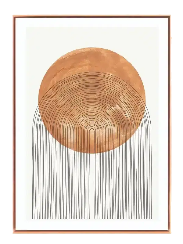 Amber Veil Circles Plakat